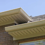 underside of gutters on home, also showing soffitt